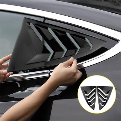 For Tesla Model 3+ Rear Side Blind Window Rear Triangle Window Spoiler Louver Carbon Fiber New Model3 Highland 2025 Accessories