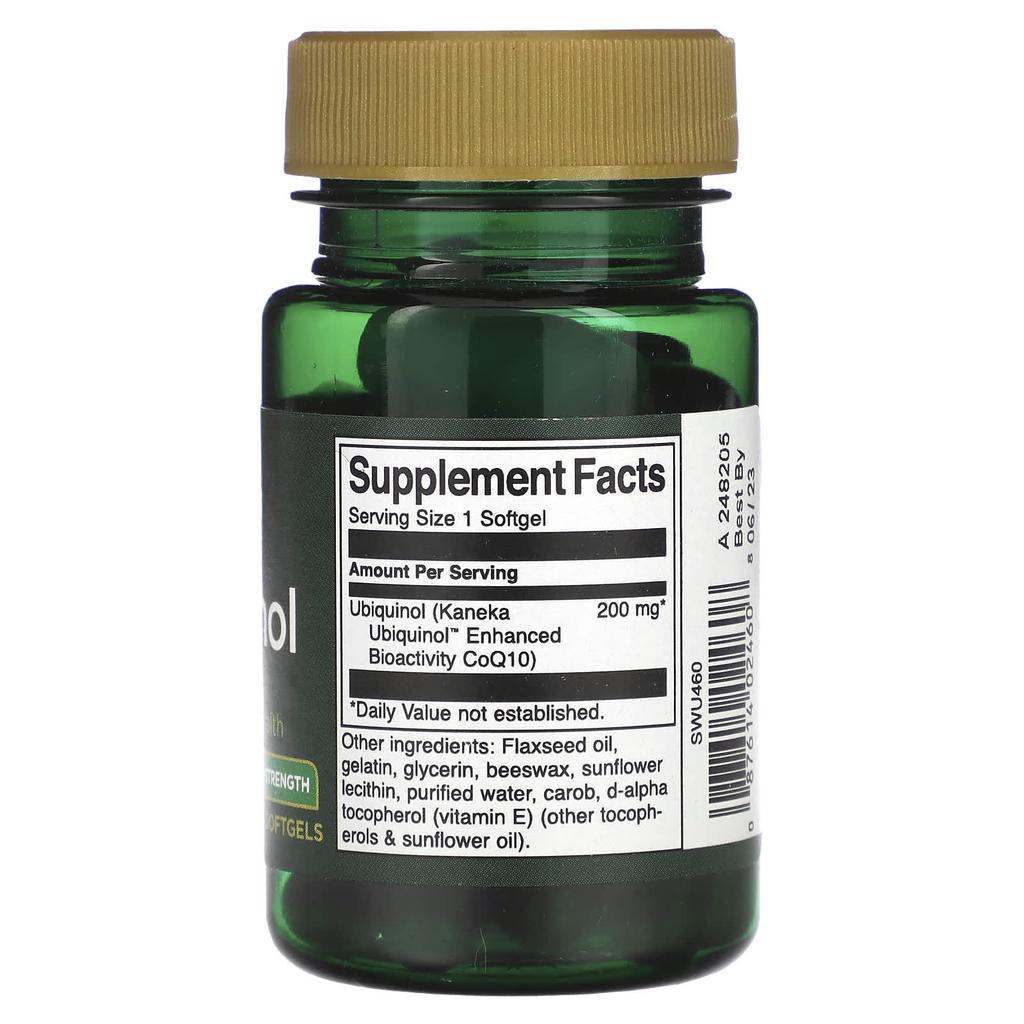 Ubiquinol, Maximum Strength, 200Mg, 30 Softgels