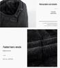 Men's Fleece-Lined Winter Coat - Thick, Casual, Multi-Pocket, Mid-Length Jacket for Middle-Aged and Elderly