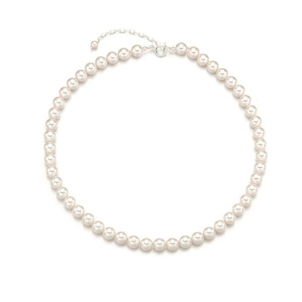 8mm White Pearl Necklace OTN222404PWI