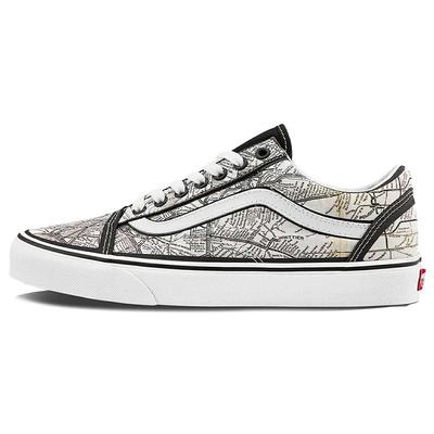 MOCA x Old Skool Frances Stark Maps Sneakers Unisex Bianche VN0A5KRF94H