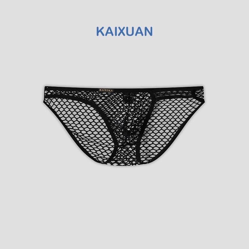 Men's Large Mesh Triangle Briefs - Quick-Drying, Comfortable, European-American Style