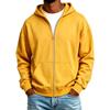 Felpa con cappuccio e zip colorata da uomo, giacca invernale casual