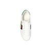 Gucci Womens Ace 'Bananya' (women's sizes) White / Green Skate Shoes 661663 0FI60 9112