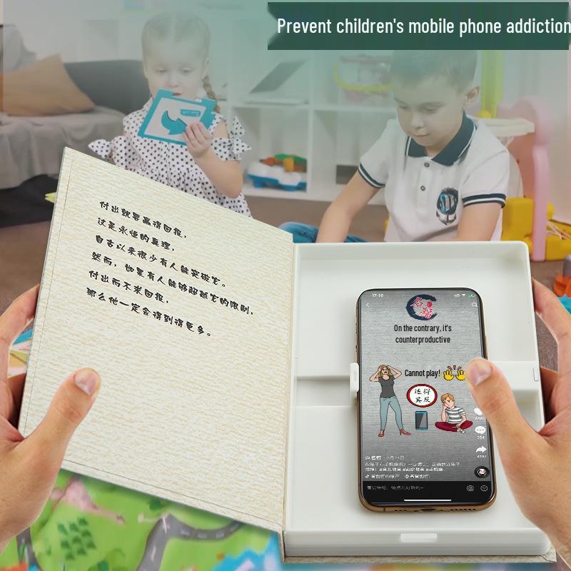 Nuovo Porta Telefono Nascosto e Supporto a Libro Finto: Copertina Personalizzabile, Portatile, Multifunzionale
