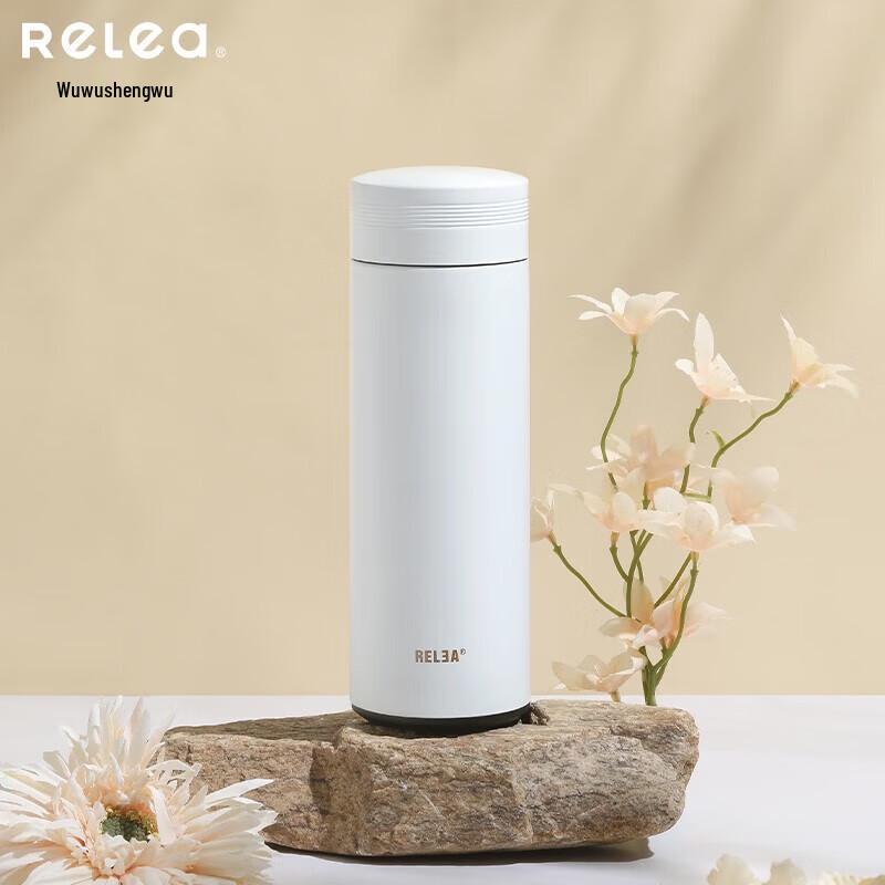 RELEA Portable Stainless Steel Insulated Tea Infuser Mug