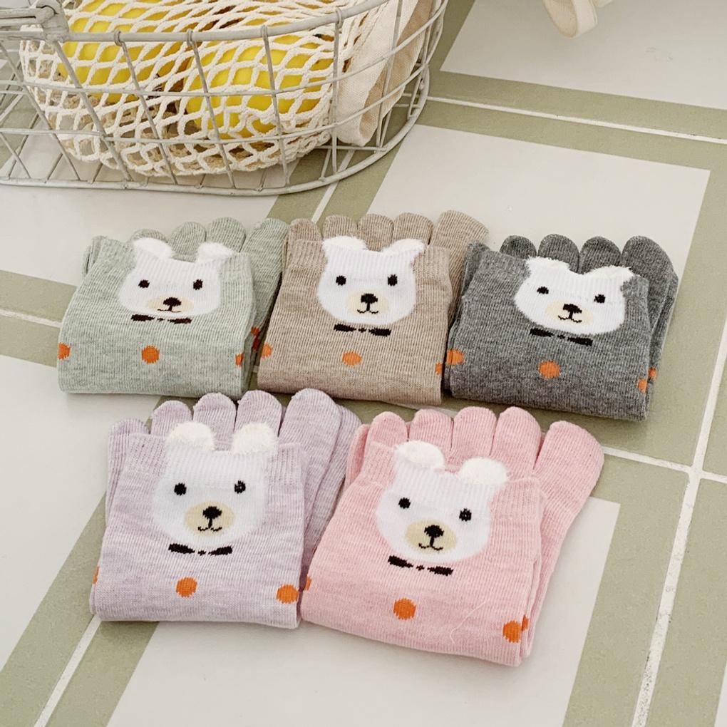 5 Pairs of Women s Pastel Bunny Toe Sneaker Socks 5 pairs (excluding out of stock)