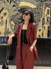 Plus Size Korean Style Women's Summer Suit: Thin Casual Jacket with Nine-Point Pants