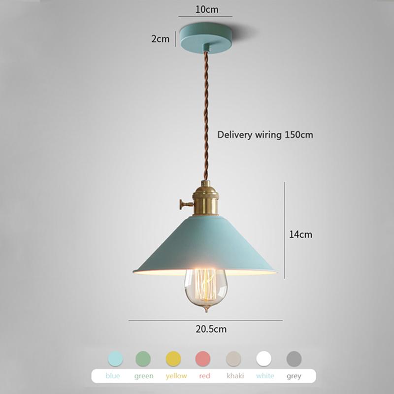 Macaron E27 Industrial Vintage Chandeliers Hanging Lights Ceiling Metal Pendant Lamps For Home Kitchen Restaurant Bar Decor