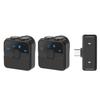 Wireless Lavalier Microphone with 2 Microphone Magnetic Or Clip on Mics Plug and Play Lightweight Digital Display