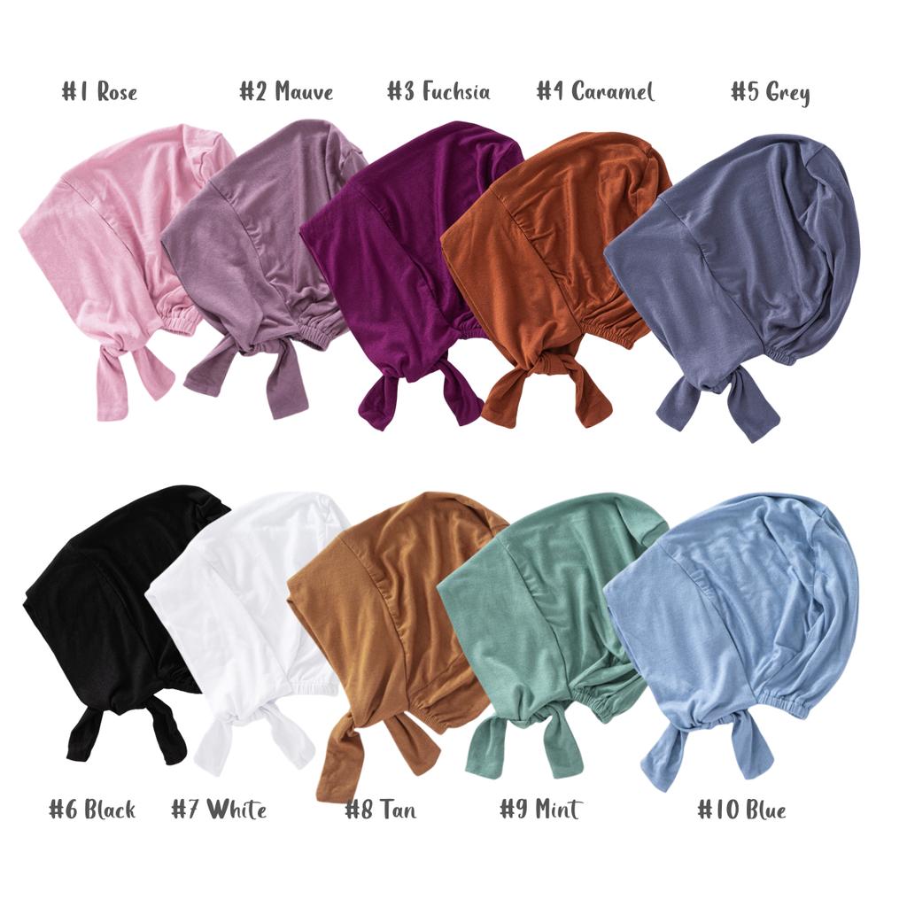 NEW Cotton Undercaps Cross Front Tie Back Inner Adjustable Muslim Under Scarf Saudi Arab Women Inner Hijab Cap