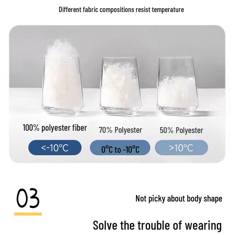 EASTERN CAMEL Men's Thickened Winter Padded Baseball Jacket