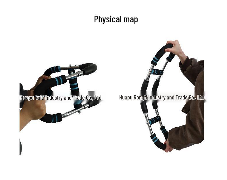 Adjustable 3-Level Spring Arm Strength Trainer - U-Shaped Indoor Fitness Equipment for Chest and Grip Muscle Training