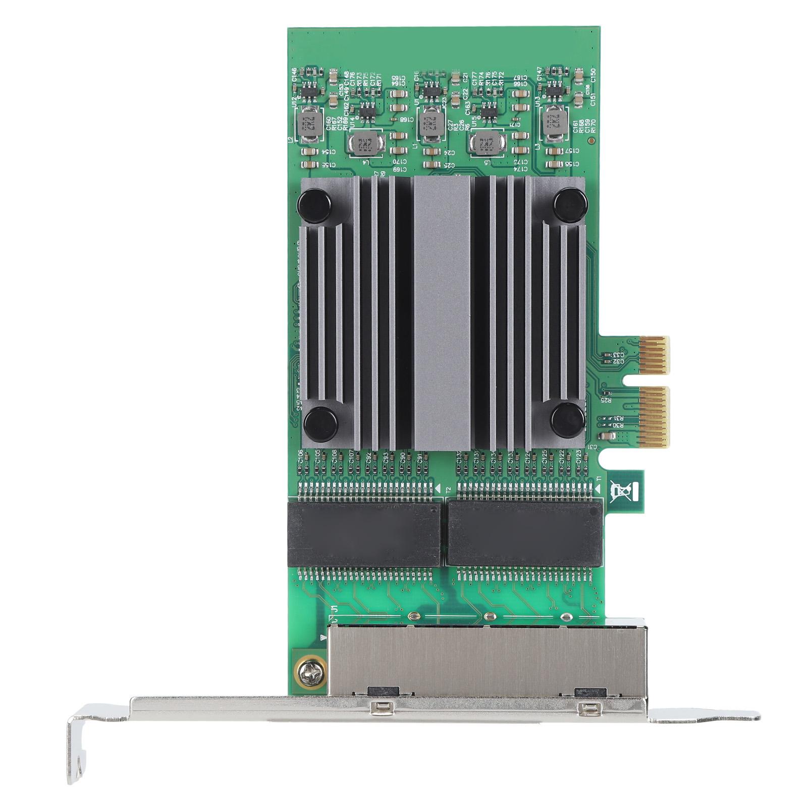 

Чотирипортовий PCIe Gigabit Ethernet адаптер 1001000 Мбіт/с Plug and Play PCI Express Мережева LAN карта для