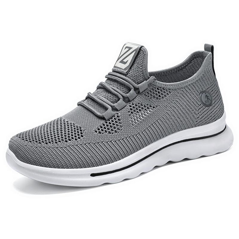 2025 New Style Shoes Soft Sole Running Shoes Flying Woven Air Cushion Men's Shoes Casual Sports Shoes Men