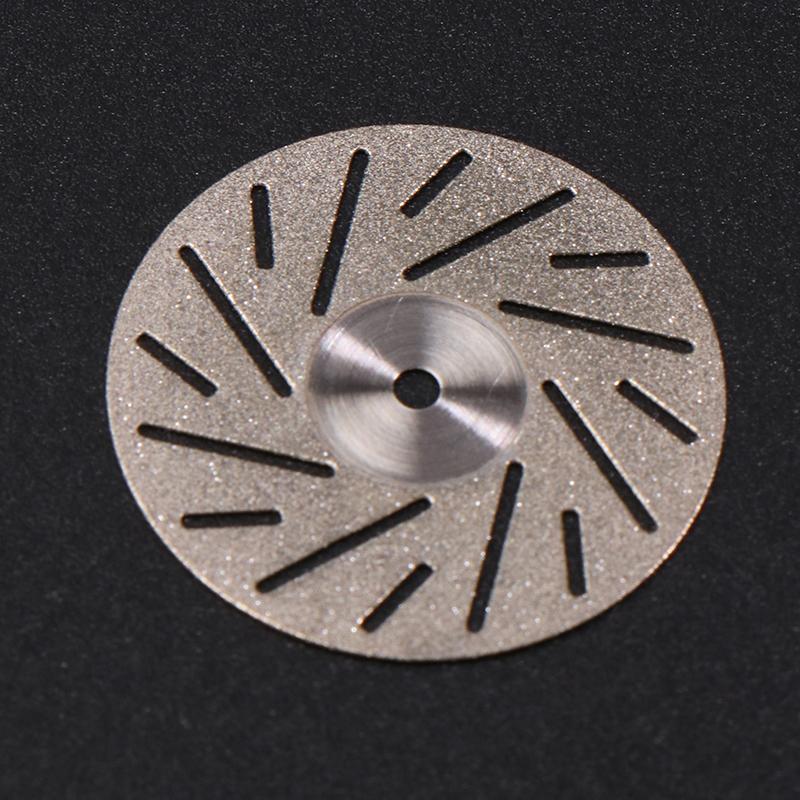 Dental Lab Double Sided Diamond Cutting Disc 22Mm For Separating Polishing Ceramic Crown Plaster Or Jade