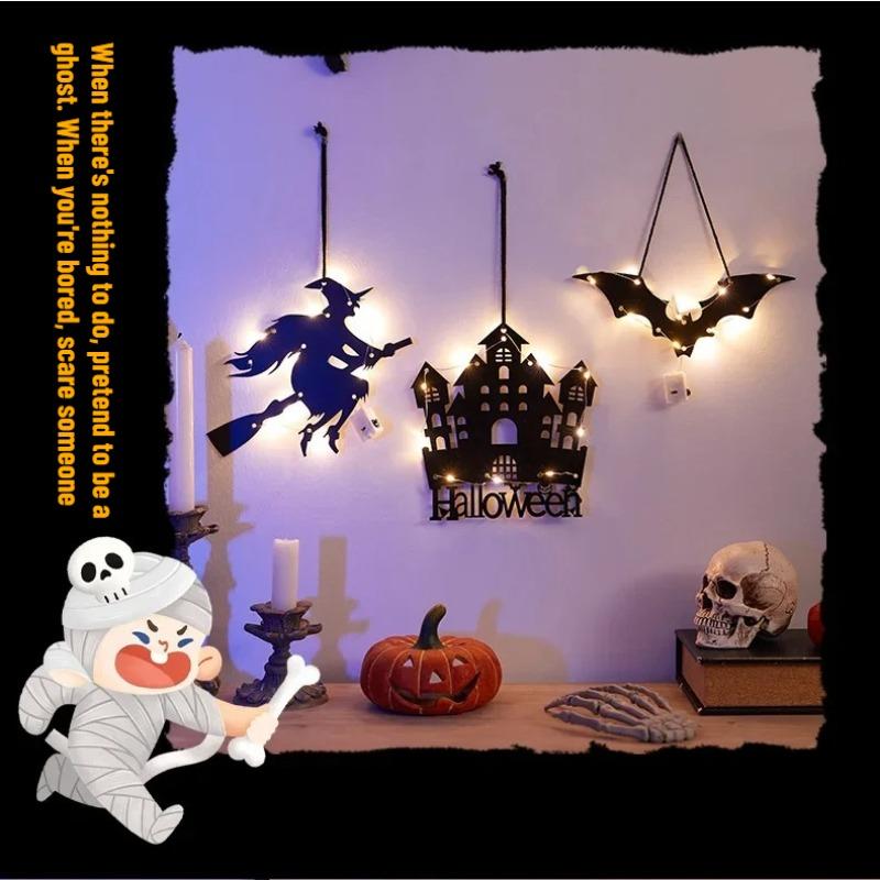 Halloween Pumpkin Lantern Decoration Luminous Hanging Ornaments Bar Background Wall Scene Arrangement Costume Props Atmosphere Hanging Items