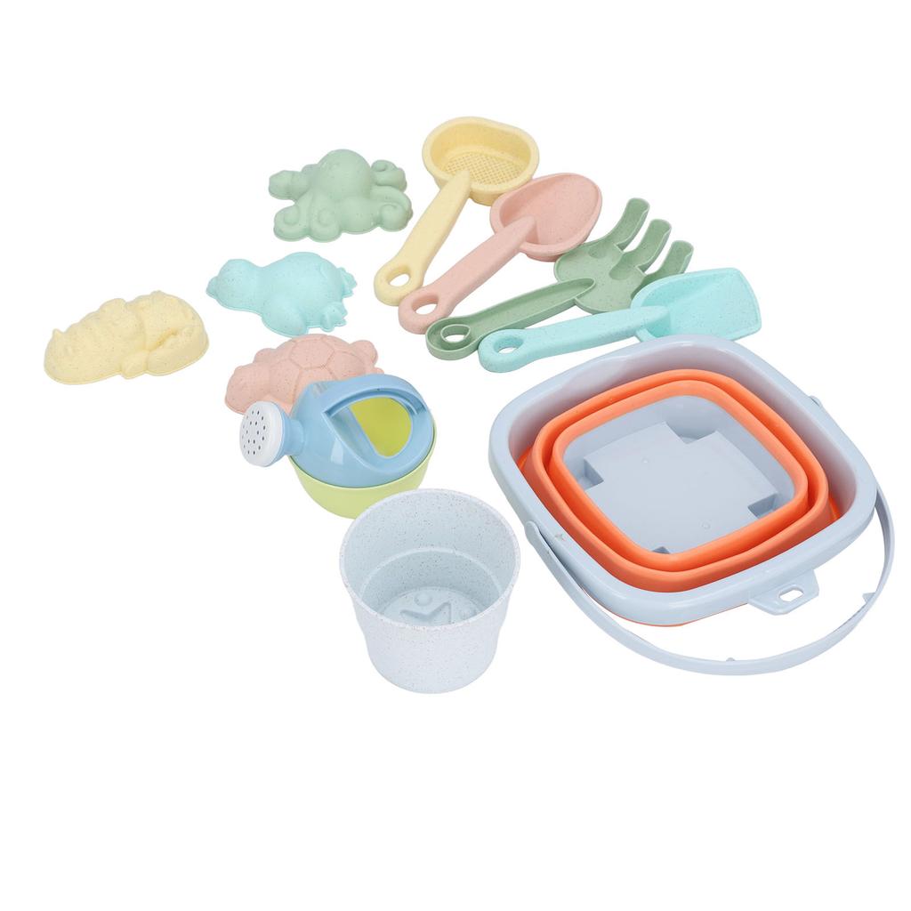 Beach Toys Set Collapsible Sand Bucket and Shovels Set Interactive Kids Sand Toys for Beach Party   Activities