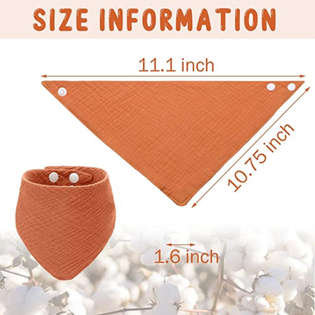 Adjustable Kids Drooling Bib Soft and Absorbent for Newborns Eco-Friendly Cloth Water Absorb Bandana for Boys Girls, Color No. 55