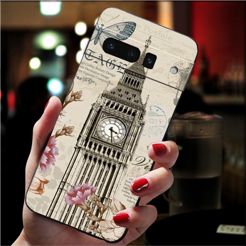 Handyhülle für Google Pixel 7 Pro 7 6A 6 Pro 5A 4A 3A Pixel 4 XL Pixel 5 6 4 3 XL 3A XL 2 XL Big Ben Telefonzelle Hülle Funda