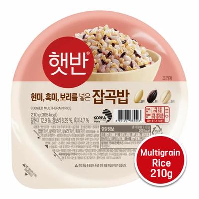 CJ Microwaveable Instant Cooked Rice Hetban - Multigrain Rice 210g (2 Options)