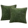 Simple Chenille Cushion Cover Solid Color Velvet Throw Pillow Cover Multiple Size Soft Decorative Pillowcase Seasonal Decor