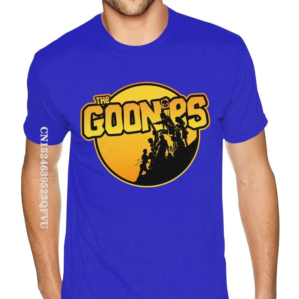 Wholesale The Goonies T-Shirt Men Men Cheap Custom England Style Tshirts Men Soft Cotton Black Crew Shirt England Style