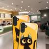 Süße schwarze Katze gehärtetes Glas Handyhülle geeignet für Samsung Galaxy S26 S25 S24 S22 S21 S20 FE/Ultra/Plus stoßfeste Rückabdeckung