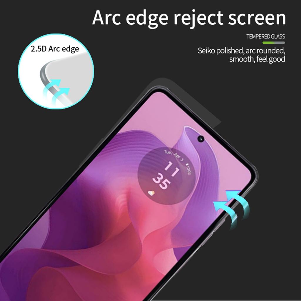 MOFI JK Series-1 for Motorola Moto E14 4G/G04 4G/G04s 4G/G24 4G/G24 Power Tempered Glass Film Full Glue Full Screen Protector