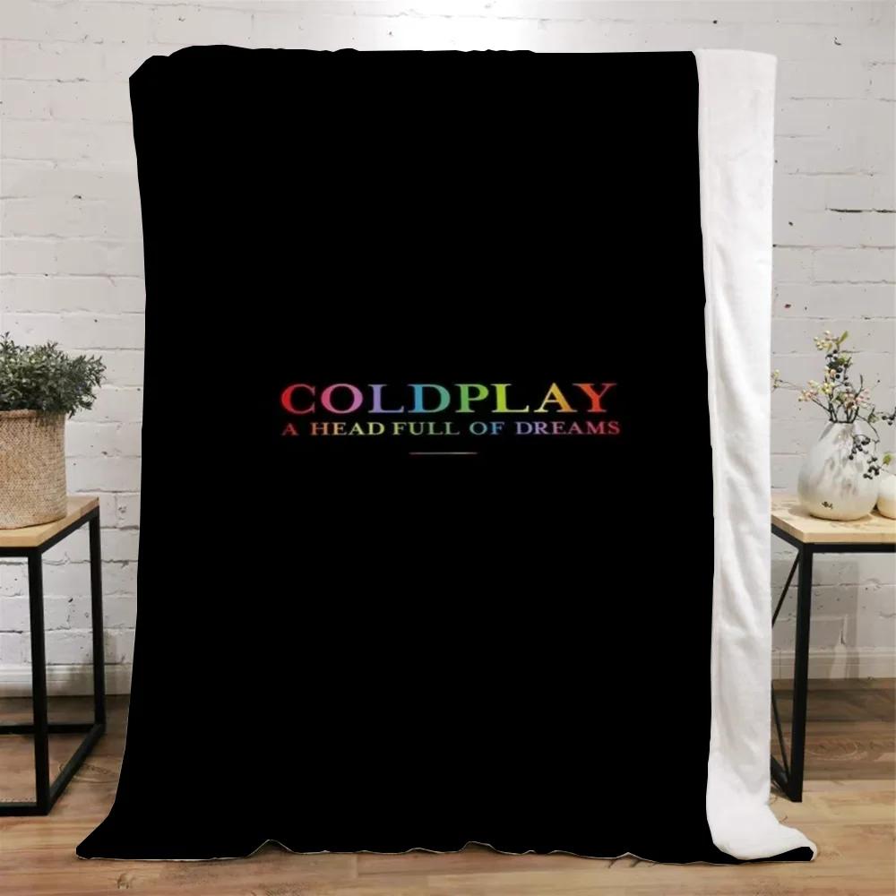 Coldplay Throws Blankets for Sofa Luxury Throw Blanket King Size Fluffy Plaid Microfiber Bedding Beach Towel Home Interior Knee