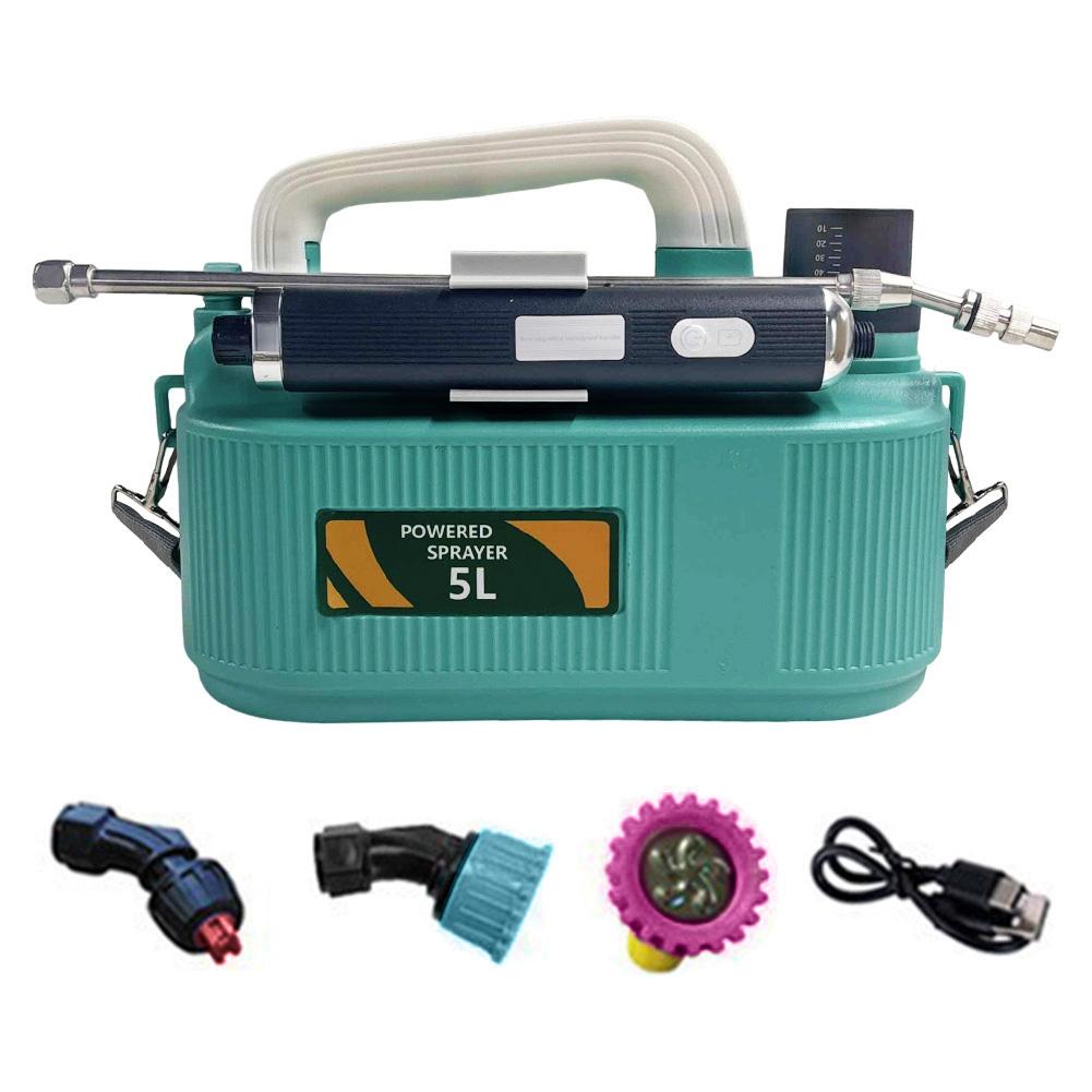 

5L Electric Garden Sprayer USB Rechargeable Portable Spray Bottle Battery Powered Handheld Plant Sprinkler for Garden Lawn Farm