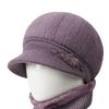 Day Mom Hat Fleece Knitted Thermal Hat Grandma Rabbit Wool Hat Old Man Duck Tongue Cotton Hat