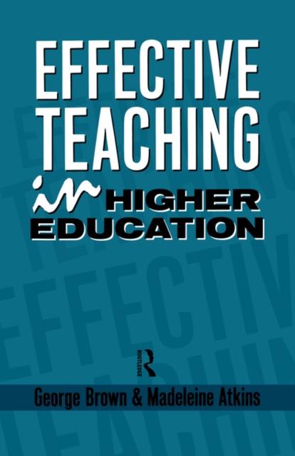 The Effective Teaching In Higher Education Book