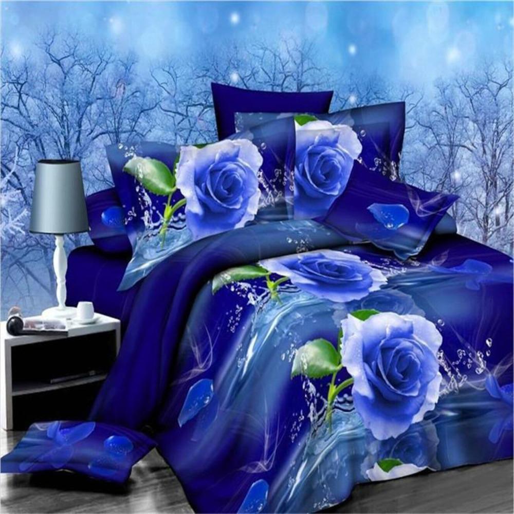 Bed Linens Wholesale 3D Panda Dolphin Jacquard Bedclothes Queen King Size Duvet Cover +flat Bedspread +pillowcase Bamboo Fiber