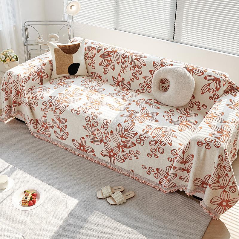 

Высококачественное Ретро Диванное Полотенце Пыленепроницаемый Универсальный Универсальный Чехол Для Дивана Толстый Нескользящий Чехол Тканевая Подушка 180*130cm