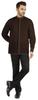 BestMan Mens Solid Shirt Mandarin Collar Long Sleeve Button-Up Formal Shirts Office