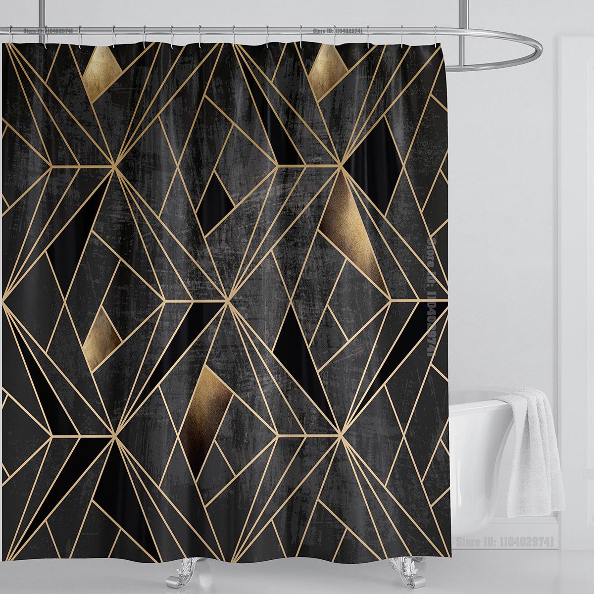 

Растения Графическая Шторка для душа Водонепроницаемая Шторка для душа Полиэстеровая ткань 3D-печать Занавески для ванной Комнатный декор с крючками W90xH180cm