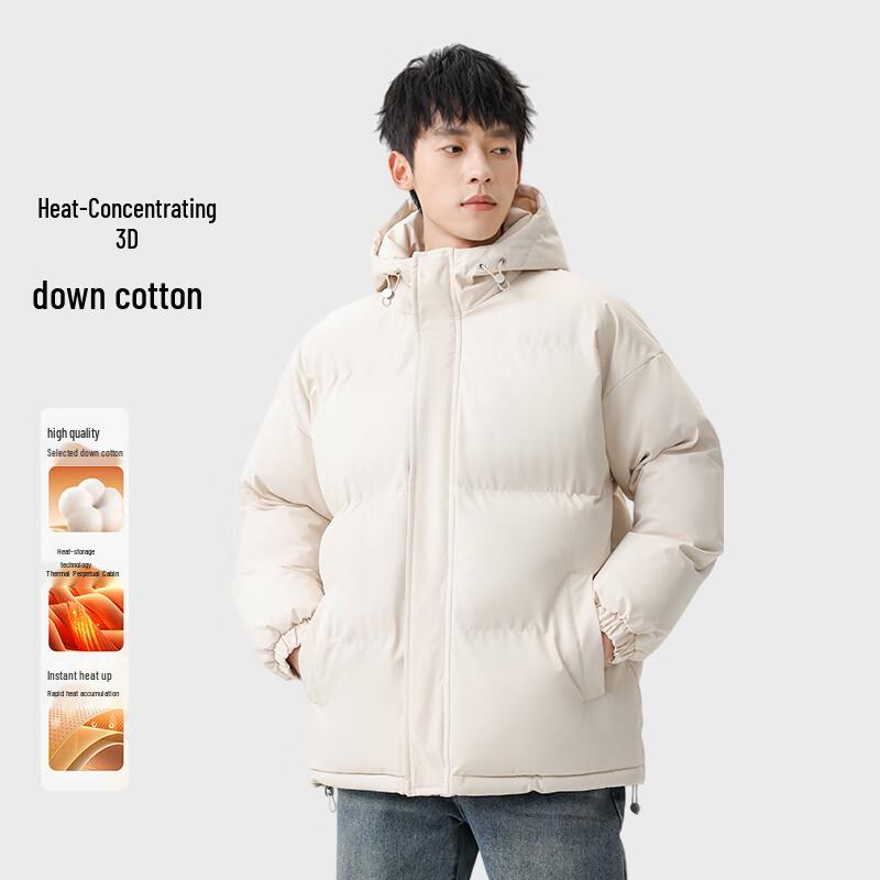 MEDE Herren Winterjacke mit Kapuze, wasserabweisend und gefüttert