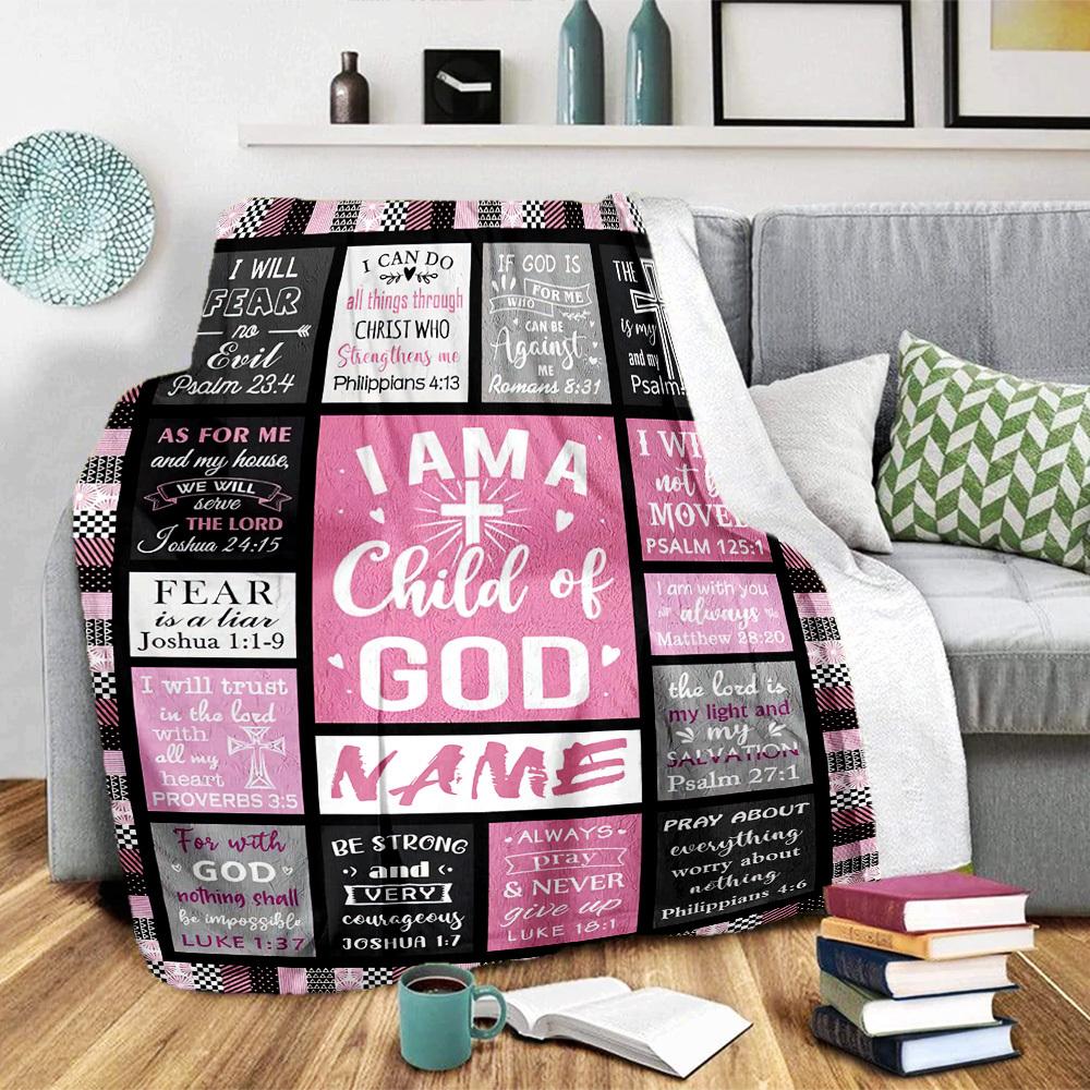 Christian Quotes Home Custom Blankets Comfortable Soft Lightweight Multipurpose Blanket For Picnics Sofas Offices Beds Living Rooms Perfect Gift For