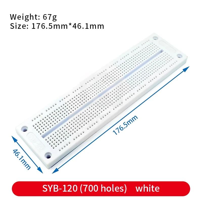 Breadboard 400 700 750 830 hål MB-102 Lödfri PCB Mini Test Board ZY-204 1600pts Prototyp Board Bygelkabel DIY Kit