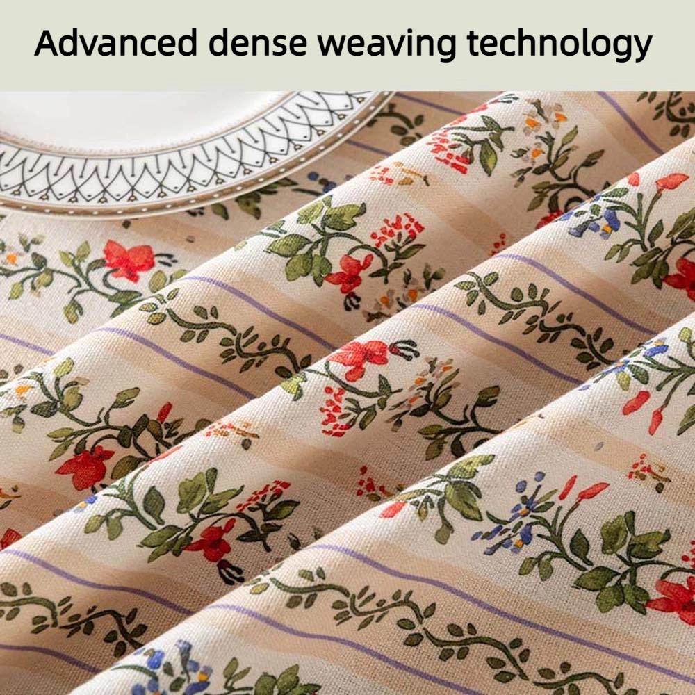 Smooth Printed Tassels Tablecloth Rectangular Desk Protection Cover Long Table Cover Cloth  Wedding