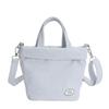 Casual Canvas Portable Bucket Bag New Go Out Solid Color Shoulder Niche Design Shoulder Small Satchel