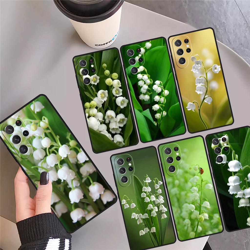 Lily of the Valley Flower Phone Case Cover For Samsung GalaxyS25 S24 Ultra S23 S22 Plus S21 FE S20 Note 10 20 Pro Lite