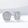 European & American Style Four-Claw Zircon Star Hip-Hop Earrings - All-Match Fashion Jewelry