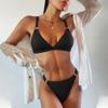 Women's Fashion Sexy Color Split Bikini Swimsuit