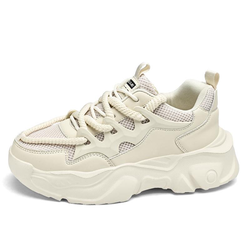 Men's shoes platform heightening shoes bread shoes spring fashion versatile breathable dad shoes men's sports shoes