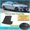 Car Rear Trunk Mat For BMW I5 G60 2024 2025 2026 Sedan TPE Carpet Storage Pad Cargo Tray Cushion Boot Mats Car Accessories