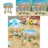 Brave Bear Go Sea Resin Keychain With Coconut Tree And Swim Ring Design For Kids And Teens