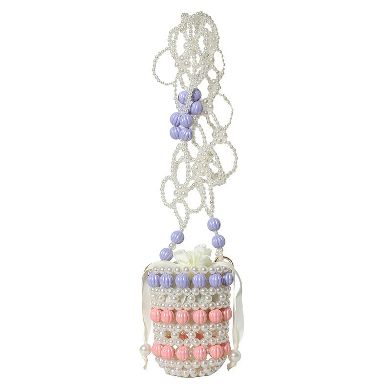 

Сумки сумка маленькой феи 2025 лето новая сумка на плечо для милой девушки в стиле Мори сумка из плетеного жемчуга с ароматом маленького ветра