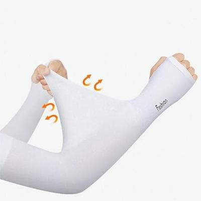2Pc Sun Sleeves Summer Long Sleeves, Anti-Sunburn Arm Cover Cuff, Cool Hand Sleeves, Cycling Arm Sleeve